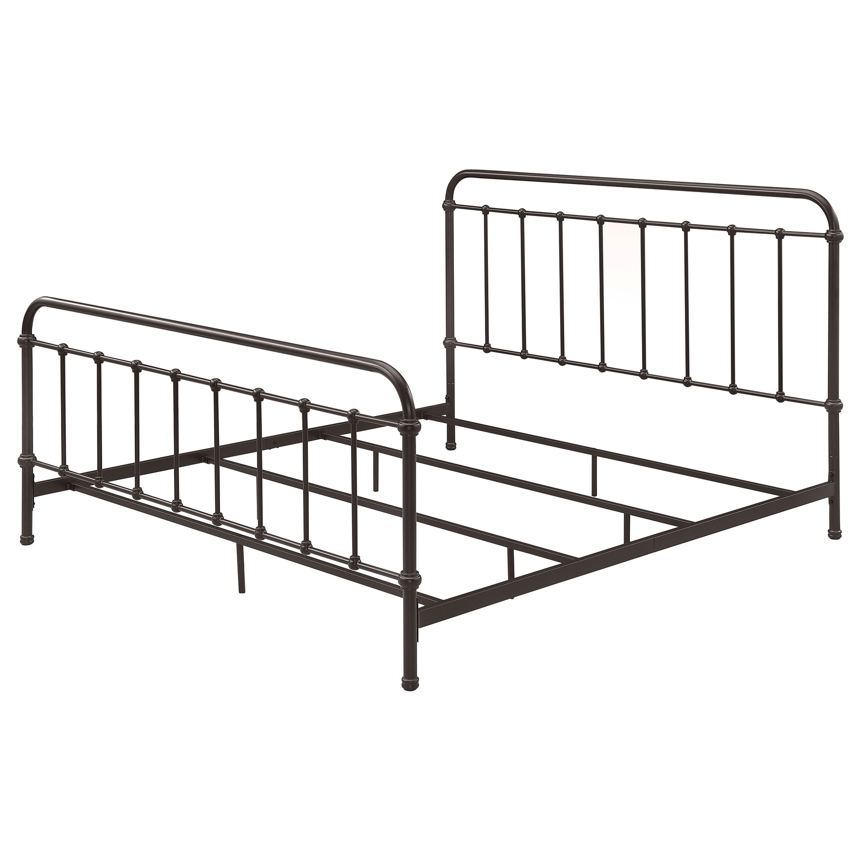 Livingston Metal Eastern King Open Frame Bed Dark Bronze - Tampa Furniture Outlet