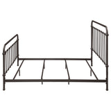 Livingston Metal Eastern King Open Frame Bed Dark Bronze - Tampa Furniture Outlet