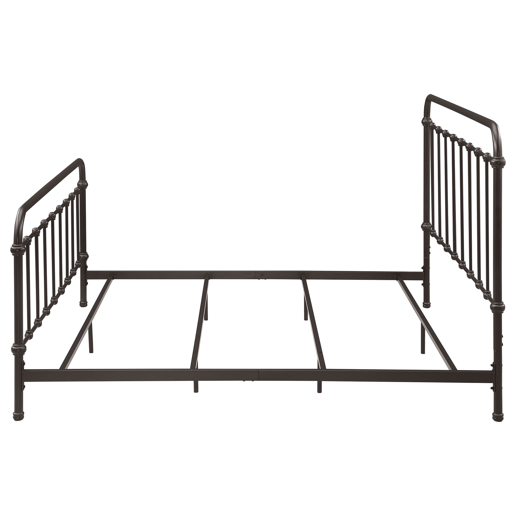 Livingston Metal Eastern King Open Frame Bed Dark Bronze - Tampa Furniture Outlet