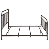 Livingston Metal Eastern King Open Frame Bed Dark Bronze - Tampa Furniture Outlet