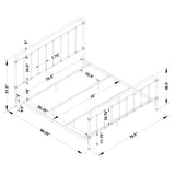 Livingston Metal Eastern King Open Frame Bed Dark Bronze - Tampa Furniture Outlet