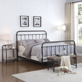 Livingston Metal Eastern King Open Frame Bed Dark Bronze - Tampa Furniture Outlet