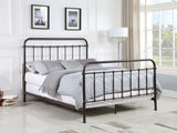 Livingston Metal Queen Open Frame Bed Dark Bronze - Tampa Furniture Outlet