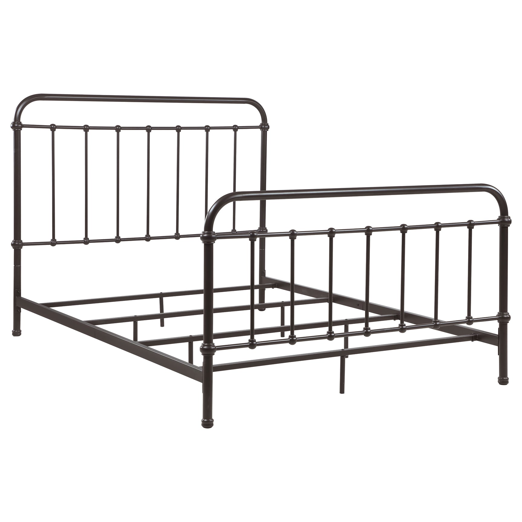 Tampa Furniture Outlet - Coaster - Livingston Metal Queen Open Frame Bed Dark Bronze - 300399Q