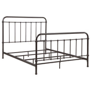 Tampa Furniture Outlet - Coaster - Livingston Metal Queen Open Frame Bed Dark Bronze - 300399Q