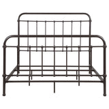 Livingston Metal Queen Open Frame Bed Dark Bronze - Tampa Furniture Outlet