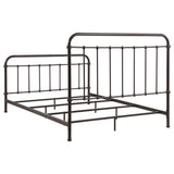 Livingston Metal Queen Open Frame Bed Dark Bronze - Tampa Furniture Outlet