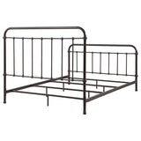 Livingston Metal Queen Open Frame Bed Dark Bronze - Tampa Furniture Outlet