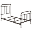 Tampa Furniture Outlet - Coaster - Livingston Metal Twin Open Frame Bed Dark Bronze - 300399T