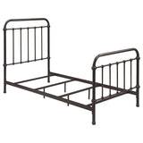 Tampa Furniture Outlet - Coaster - Livingston Metal Twin Open Frame Bed Dark Bronze - 300399T
