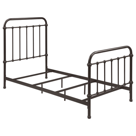 Tampa Furniture Outlet - Coaster - Livingston Metal Twin Open Frame Bed Dark Bronze - 300399T