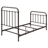 Livingston Metal Twin Open Frame Bed Dark Bronze - Tampa Furniture Outlet