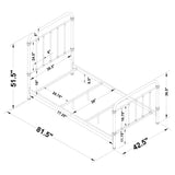 Livingston Metal Twin Open Frame Bed Dark Bronze - Tampa Furniture Outlet