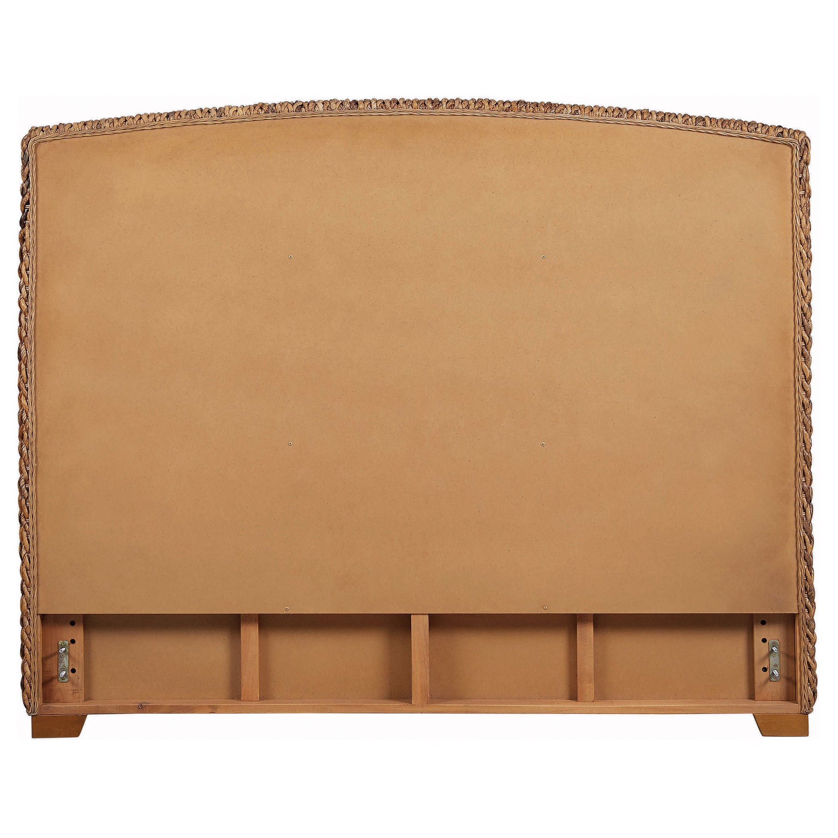 Laughton Woven Banana Leaf Eastern King Headboard Amber - Tampa Furniture Outlet