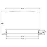 Laughton Woven Banana Leaf Eastern King Headboard Amber - Tampa Furniture Outlet