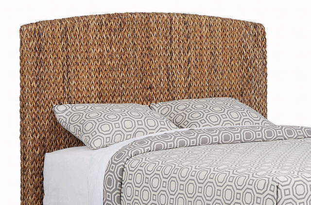 Tampa Furniture Outlet - Coaster - Laughton Woven Banana Leaf California King Headboard Amber - 300501KWB1