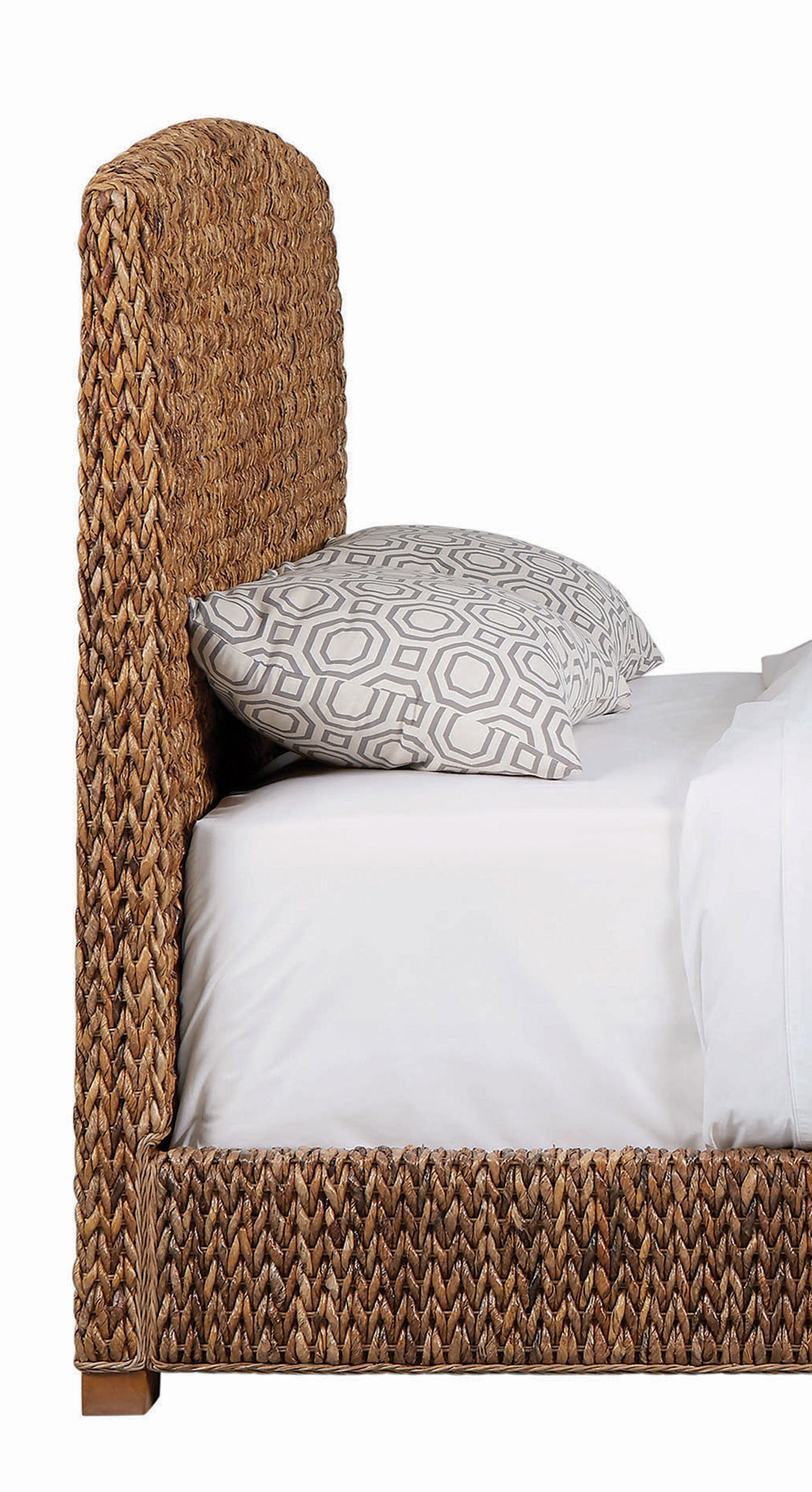 Laughton Woven Banana Leaf California King Headboard Amber - Tampa Furniture Outlet
