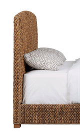 Laughton Banana Leaf California King Panel Bed Amber - Tampa Furniture Outlet