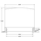 Laughton Woven Banana Leaf Queen Panel Headboard Amber - Tampa Furniture Outlet