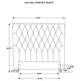 Devon 57-inch Upholstered Full Headboard Beige - Tampa Furniture Outlet