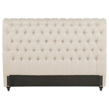 Devon 57-inch Upholstered California King Headboard Beige - Tampa Furniture Outlet