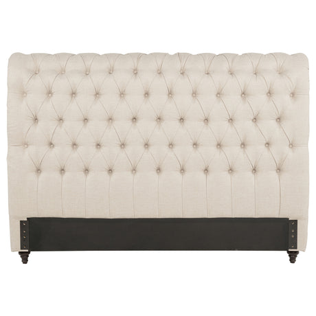 Devon 57-inch Upholstered California King Headboard Beige - Tampa Furniture Outlet