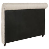 Devon 57-inch Upholstered Queen Headboard Beige - Tampa Furniture Outlet