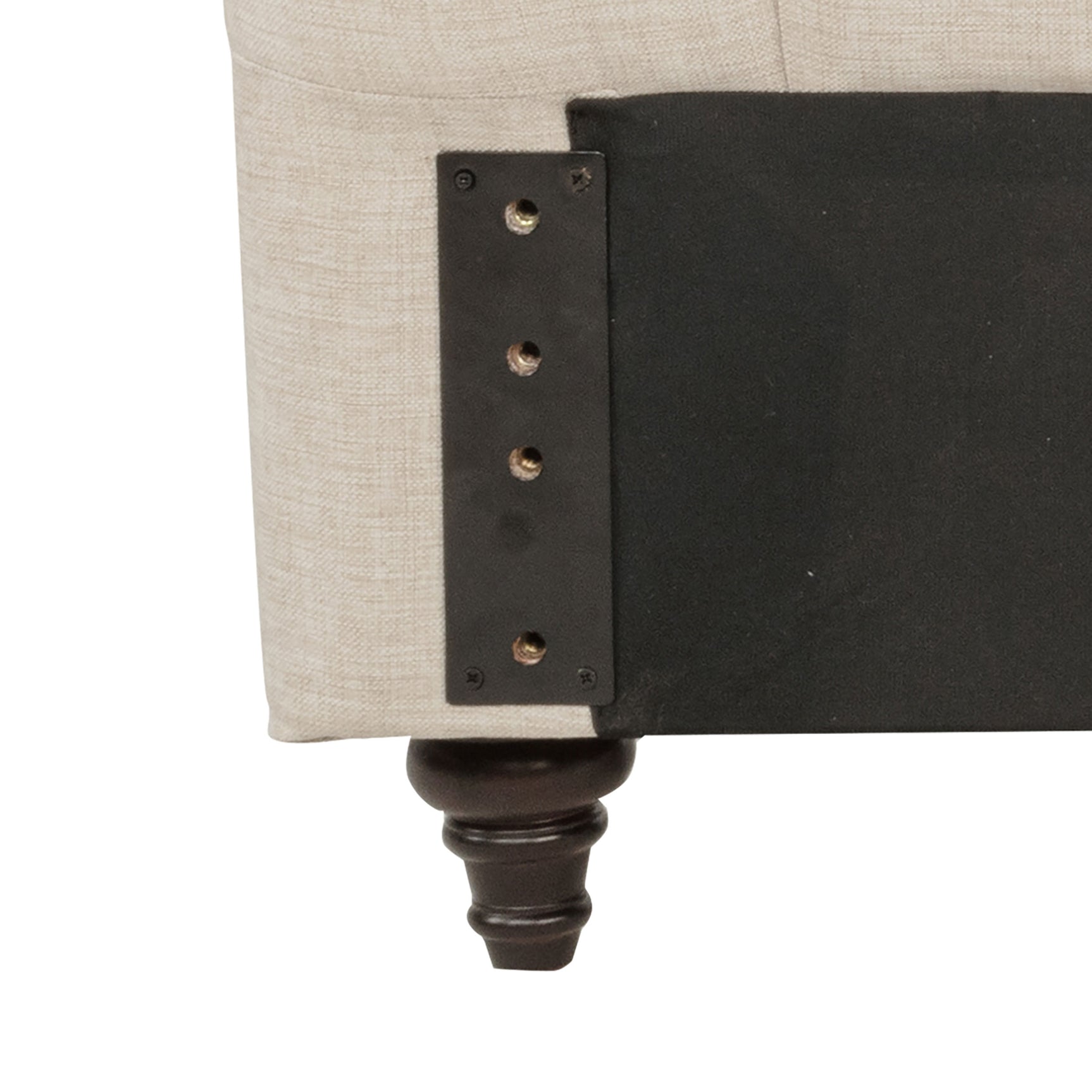 Devon 57-inch Upholstered Queen Headboard Beige - Tampa Furniture Outlet