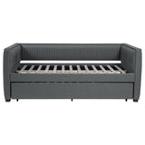 Brodie Upholstered Twin Daybed with Trundle Grey - Tampa Furniture Outlet