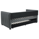 Brodie Upholstered Twin Daybed with Trundle Grey - Tampa Furniture Outlet
