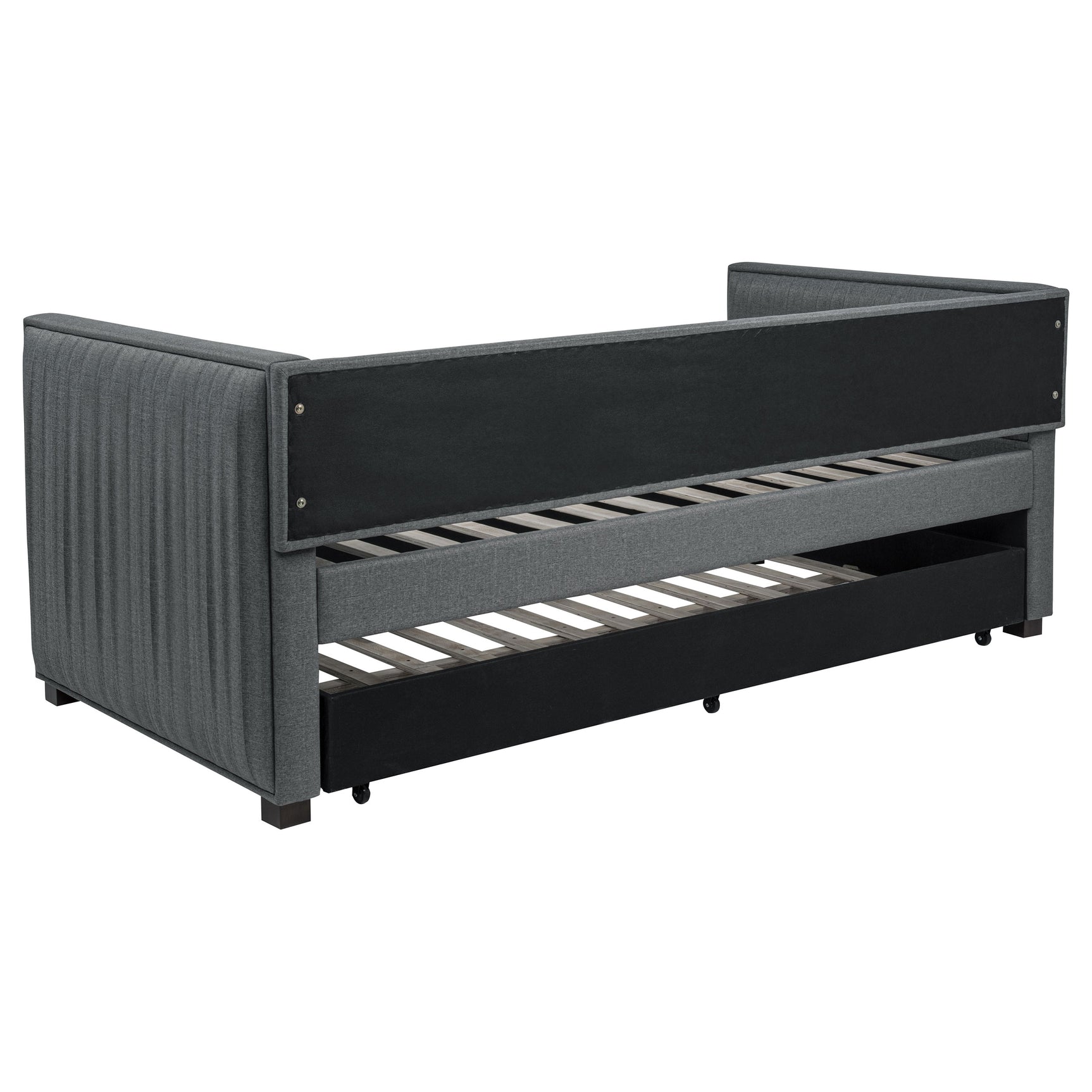 Brodie Upholstered Twin Daybed with Trundle Grey - Tampa Furniture Outlet
