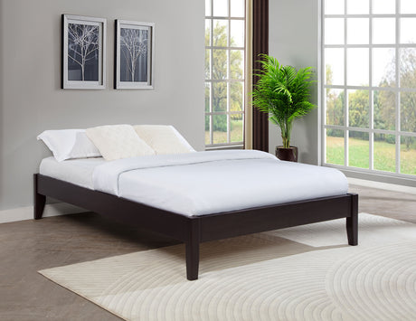 Hounslow Full Universal Platform Bed Cappuccino - Tampa Furniture Outlet