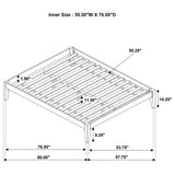 Hounslow Full Universal Platform Bed Cappuccino - Tampa Furniture Outlet