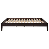 Hounslow Queen Universal Platform Bed Cappuccino - Tampa Furniture Outlet