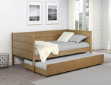 Calinda Wood Twin Daybed With Trundle Natural - Tampa Furniture Outlet