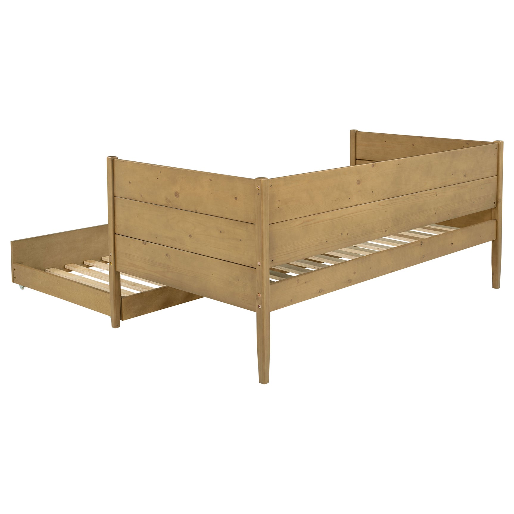 Calinda Wood Twin Daybed With Trundle Natural - Tampa Furniture Outlet