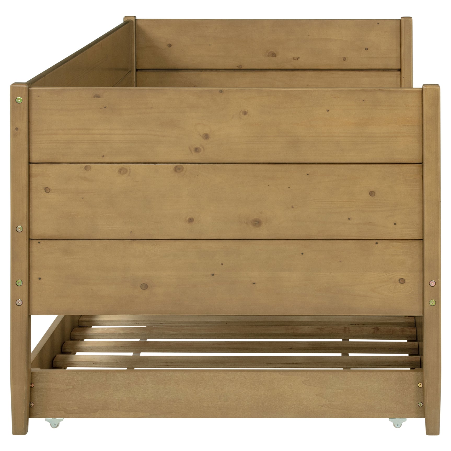 Calinda Wood Twin Daybed With Trundle Natural - Tampa Furniture Outlet