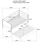 Calinda Wood Twin Daybed With Trundle Natural - Tampa Furniture Outlet