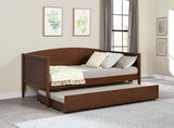 Bozeman Wood Twin Daybed With Trundle Medium Walnut - Tampa Furniture Outlet