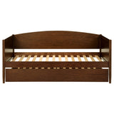 Bozeman Wood Twin Daybed With Trundle Medium Walnut - Tampa Furniture Outlet