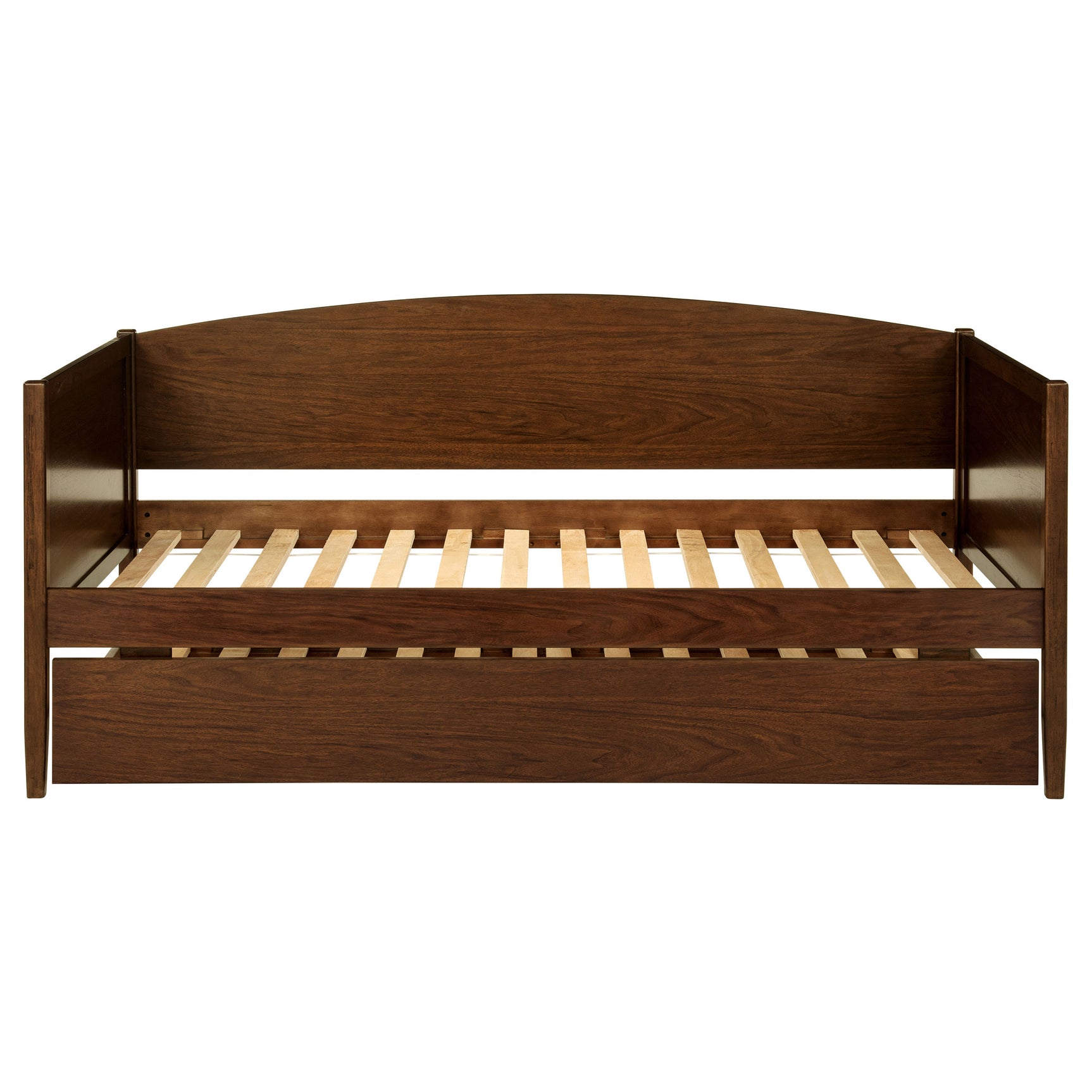 Bozeman Wood Twin Daybed With Trundle Medium Walnut - Tampa Furniture Outlet