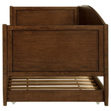 Bozeman Wood Twin Daybed With Trundle Medium Walnut - Tampa Furniture Outlet
