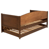 Bozeman Wood Twin Daybed With Trundle Medium Walnut - Tampa Furniture Outlet