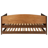 Bozeman Wood Twin Daybed With Trundle Medium Walnut - Tampa Furniture Outlet
