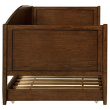 Bozeman Wood Twin Daybed With Trundle Medium Walnut - Tampa Furniture Outlet