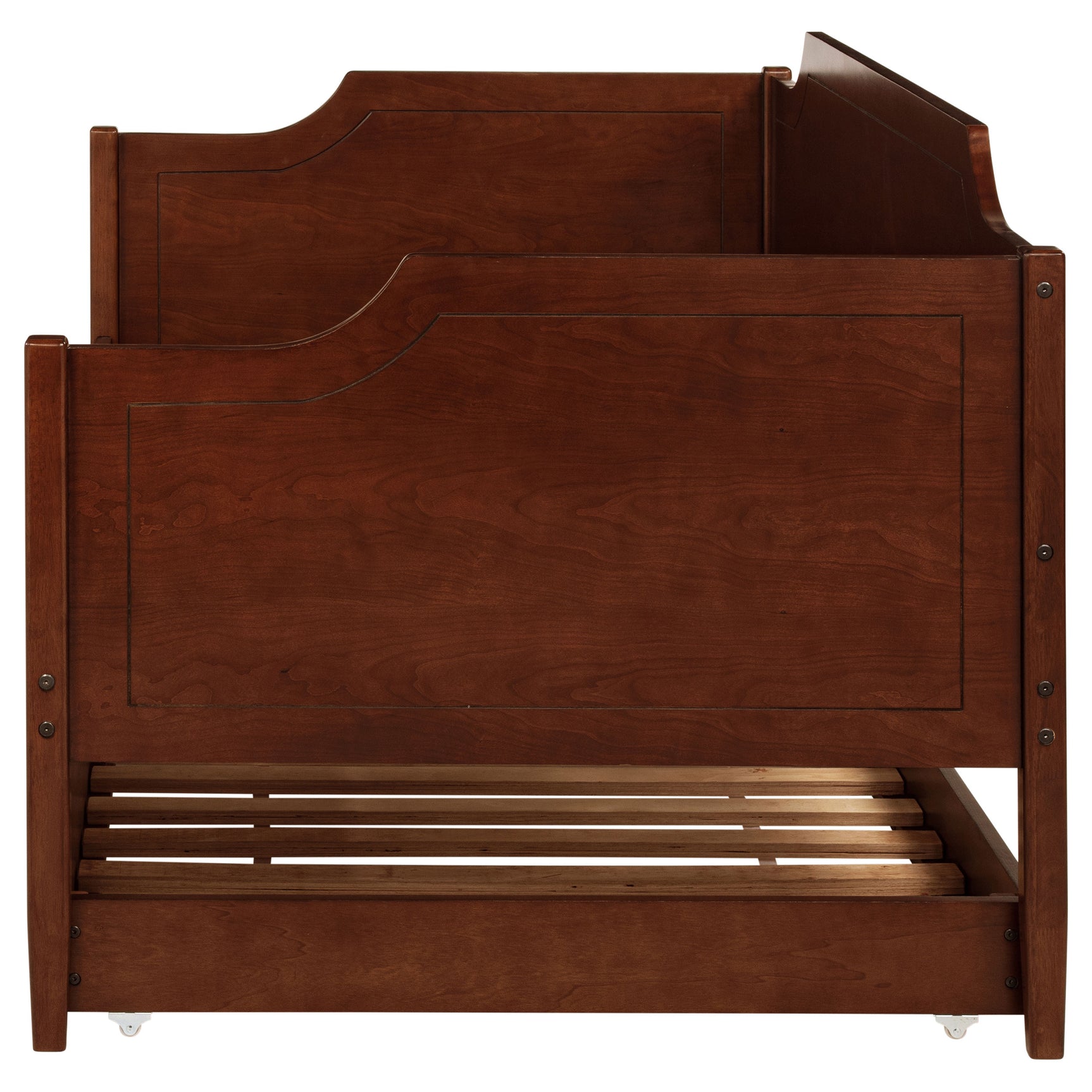Redding Wood Twin Daybed With Trundle Cherry - Tampa Furniture Outlet