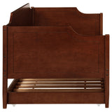 Redding Wood Twin Daybed With Trundle Cherry - Tampa Furniture Outlet