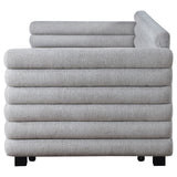 Patricia Boucle Upholstered Twin Day Bed with Trundle Grey - Tampa Furniture Outlet