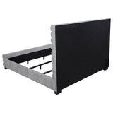 Patricia 58-inch Boucle Upholstered Eastern King Bed Grey - Tampa Furniture Outlet