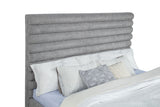 Patricia 58-inch Boucle Upholstered Eastern King Bed Grey - Tampa Furniture Outlet